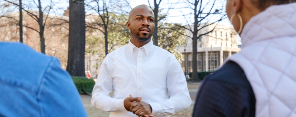 Dakarai Larriet talking